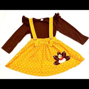 Football/Turkey skirt set